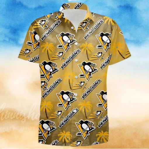 Pittsburgh Penguins Hockey Team 3D Print Hawaii Gift For Summer Hawaiian Shirt