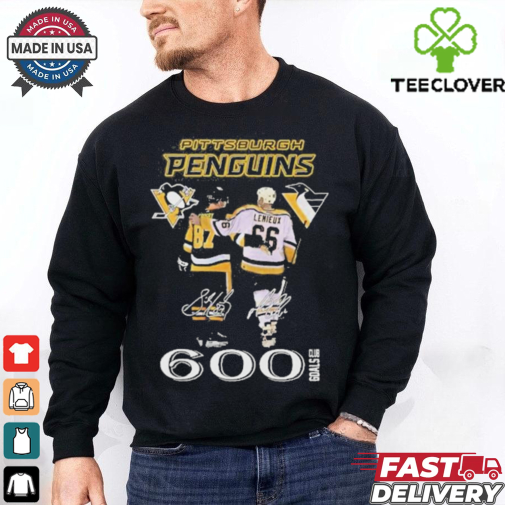 Pittsburgh Penguins Mario Lemieux x Sidney Crosby Signature 2024 2D T shirt Pittsburgh Penguins Mario Lemieux x Sidney Crosby Signature 2024 2D T shirt