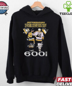 Pittsburgh Penguins Mario Lemieux x Sidney Crosby Signature 2024 2D T shirt