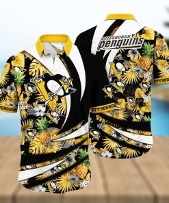 Pittsburgh Penguins NHL Flower Hawaiian Shirt