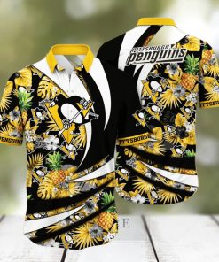 Pittsburgh Penguins NHL Flower Hawaiian Shirt