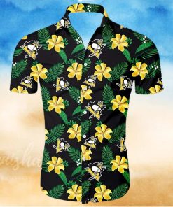 Pittsburgh Penguins NHL Hawaiian Shirt Tropical Flower