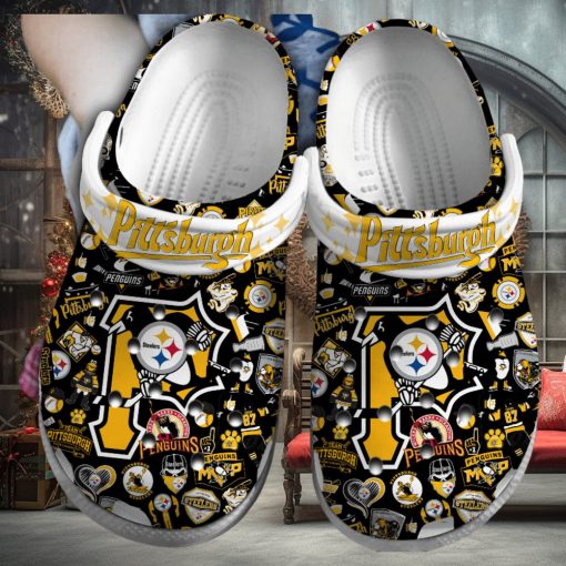 Pittsburgh Penguins NHL Sport Crocs Crocband Clogs Shoes Comfortable For Men Women and Kids – Footwearelite Exclusive