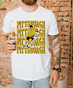 Pittsburgh Penguins NHL ice hockey player cartoon shirt