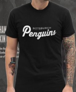 Pittsburgh Penguins Starter x NHL Black Ice Black Cross Check Shirt