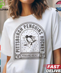 Pittsburgh Penguins Uphill Stained Glass T Shirt