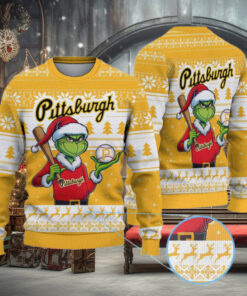 Pittsburgh Pirates Funny Grinch Christmas Sweater
