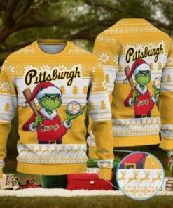 Pittsburgh Pirates Funny Grinch Christmas Sweater