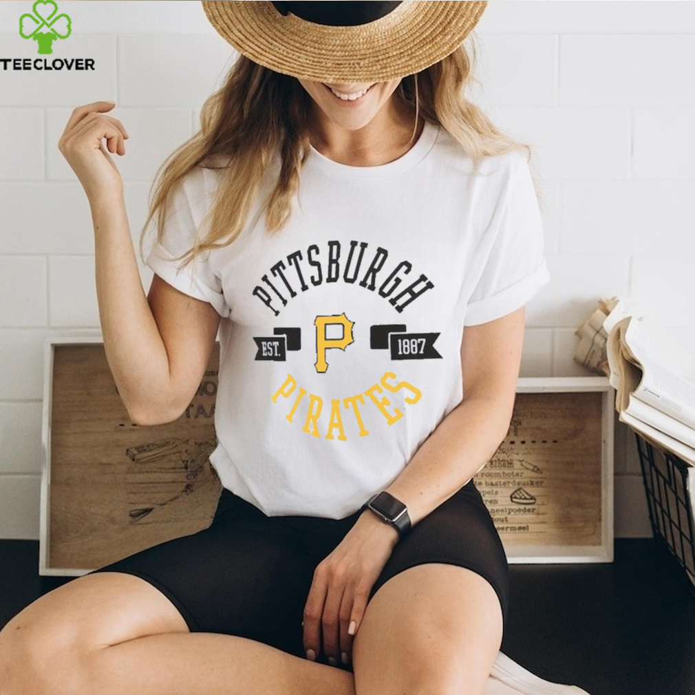 Women's G-III 4Her by Carl Banks White Pittsburgh Pirates City Graphic V-Neck Fitted T-Shirt Size: Small