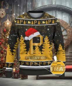Pittsburgh Pirates Logo Wearing Santa Hat Trending Christmas Gift AOP Ugly Christmas Sweater Men Women Winter Gift 1 Pittsburgh Pirates Logo Wearing Santa Hat Trending Christmas Gift AOP Ugly Christmas Sweater Men Women Winter Gift