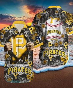 Pittsburgh Pirates MLB All Over printed 3D Beach Lover Gift Aloha Hawaiian Shirt Custom Name