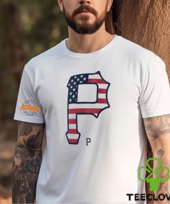 Pittsburgh Pirates P logo x Flag of the United States shirt
