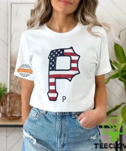 Pittsburgh Pirates P logo x Flag of the United States shirt