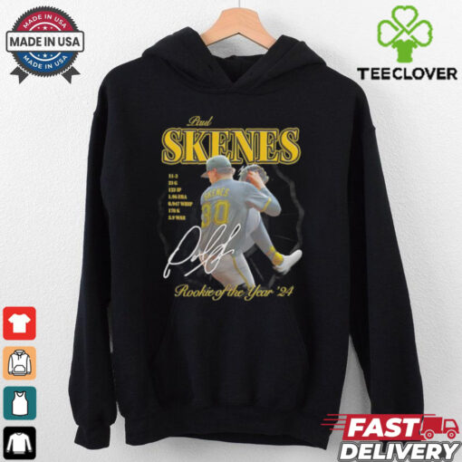 Pittsburgh Pirates Paul Skenes Rookie of the Year 2024 signature shirt