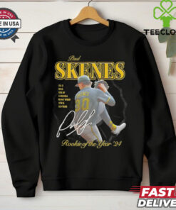 Pittsburgh Pirates Paul Skenes Rookie of the Year 2024 signature shirt