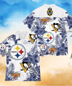 Pittsburgh Sport Teams Hawaiian Pittsburgh Steelers Pittsburgh Penguins Pirates Hawaiian Shirt For Fan