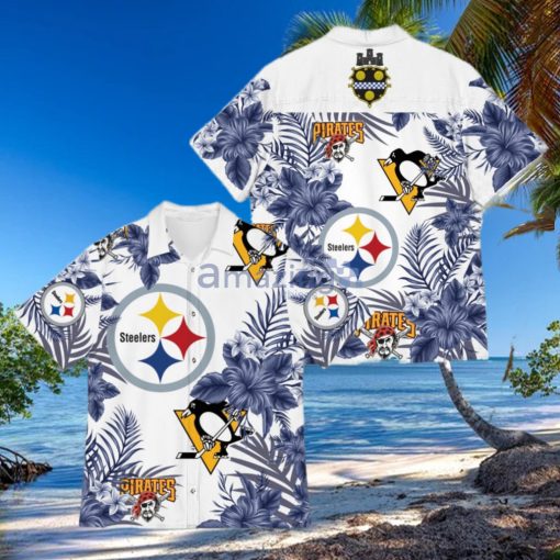 Pittsburgh Sport Teams Hawaiian Pittsburgh Steelers Pittsburgh Penguins Pirates Hawaiian Shirt For Fan