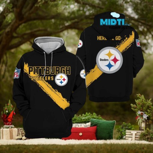 Pittsburgh Steelers 2023 All Over Printed Black Yellow Hoodie