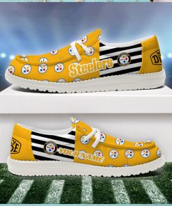 Pittsburgh Steelers 2024 Version Personalized Hey Dude Shoes