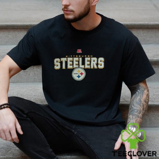 Pittsburgh Steelers 2XL XXL Black T Shirt