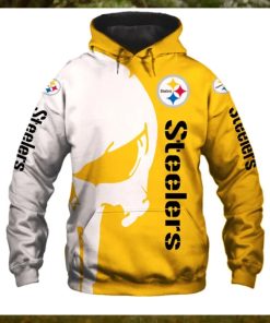 Pittsburgh Steelers 3D Hoodie punisher Skulls new design 2024