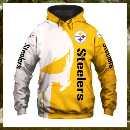 Pittsburgh Steelers 3D Hoodie punisher Skulls new design 2024