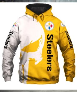 Pittsburgh Steelers 3D Hoodie punisher Skulls new design 2024