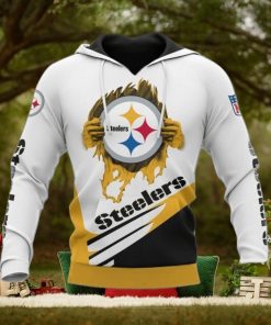 Pittsburgh Steelers 3D Puff Print Hoodie Cool Graphic Gift