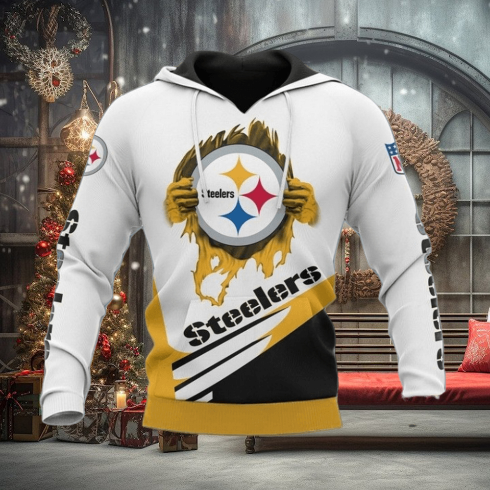 Pittsburgh Steelers 3D Puff Print Hoodie Cool Graphic Gift Pittsburgh Steelers 3D Puff Print Hoodie Cool Graphic Gift