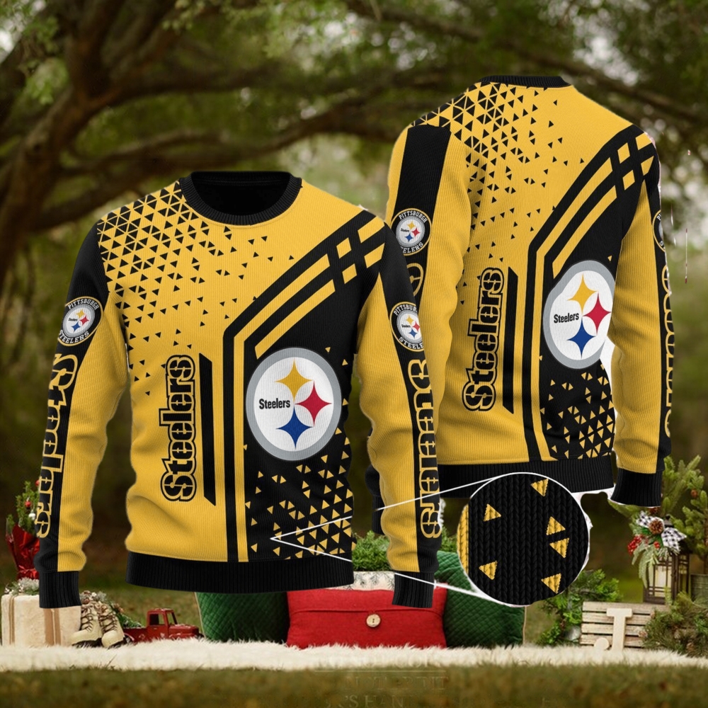 NFL Pittsburgh Steelers Grinch Christmas Ugly Sweater 3D