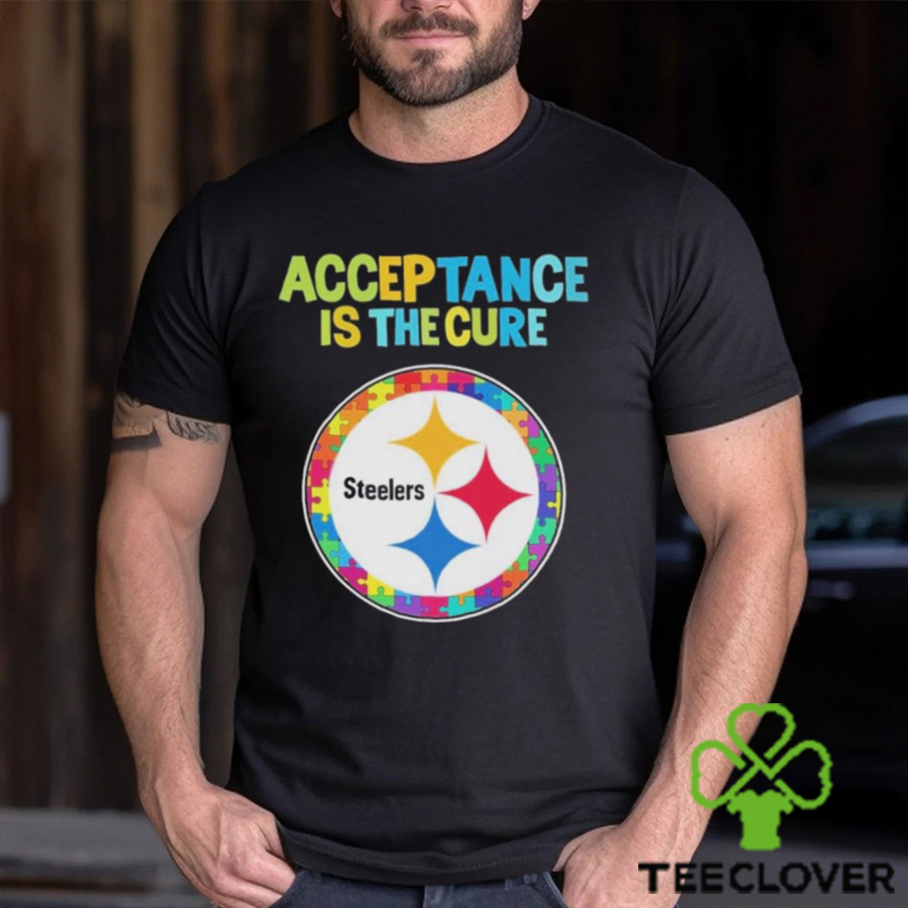 Pittsburgh Steelers Acceptance Is The Cure Autism T Shirt - Limotees