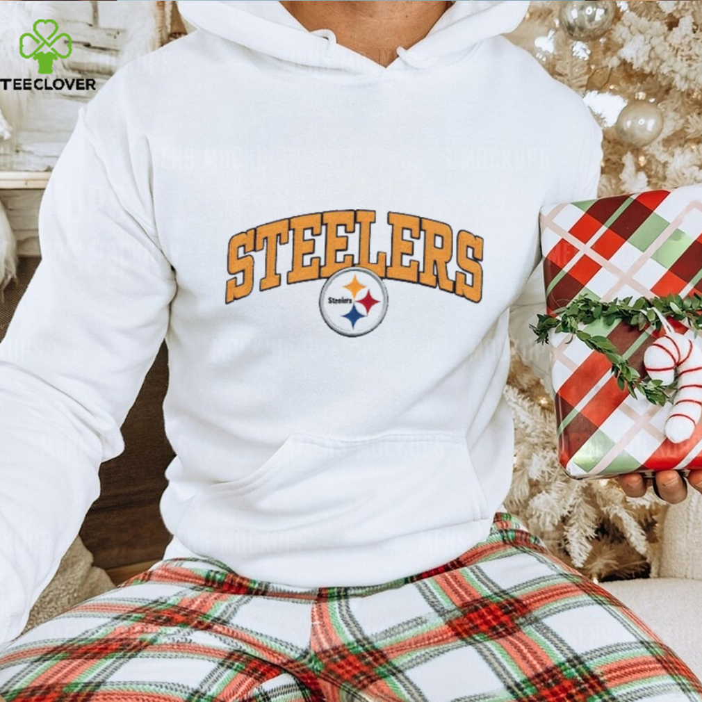 Antigua Pittsburgh Steelers Mens Grey Victory Long Sleeve Hoodie