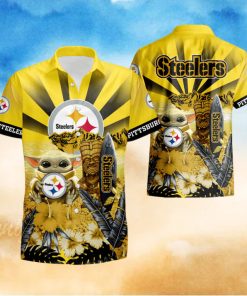 Pittsburgh Steelers Baby Yoda Hawaiian Shirt summer shirt