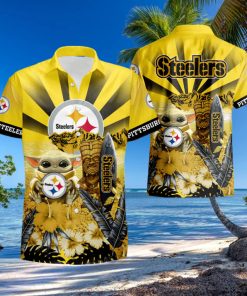 Pittsburgh Steelers Baby Yoda Hawaiian Shirt summer shirt