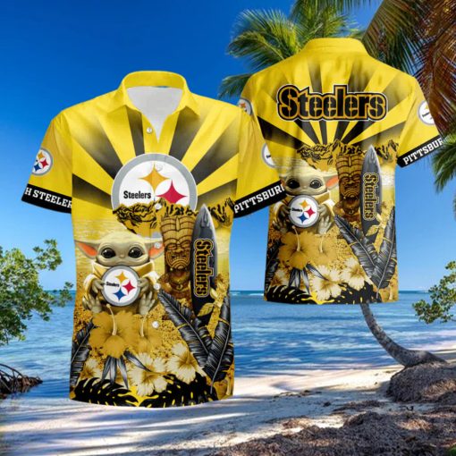 Pittsburgh Steelers Baby Yoda Hawaiian Shirt summer shirt