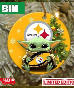 Pittsburgh Steelers Baby Yoda NFL Christmas 2023 Christmas Tree Decorations Ornament_88754556 1 768x768