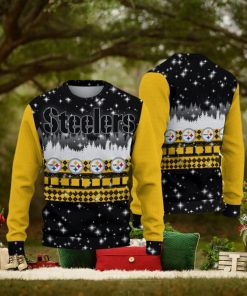 Pittsburgh Steelers Christmas Forrest Knitted Sweater Gift For Men And Women