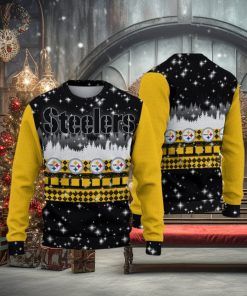 Pittsburgh Steelers Christmas Forrest Knitted Sweater Gift For Men And Women