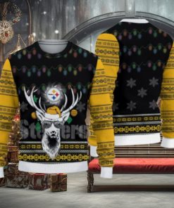 Pittsburgh Steelers Christmas Reindeer Knitted Sweater Textile Gift For Men And Women