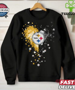 Pittsburgh Steelers Crystal Heart Shirt