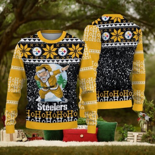 Pittsburgh Steelers Dabbing Santa Christmas Sweater