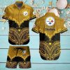Pittsburgh Steelers NFL SAS Tropical Pattern Beach Hawaiian Shirt And Short For Best Fans New Trends For This Summer Beach