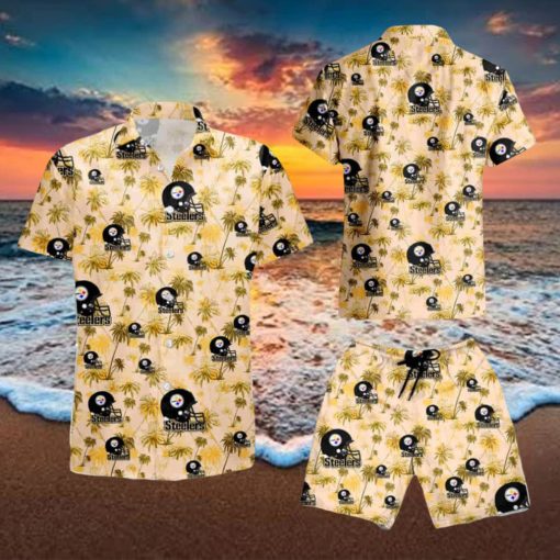 Pittsburgh Steelers Football Team Aop Aloha Summer Hawaiian Shirt And Short