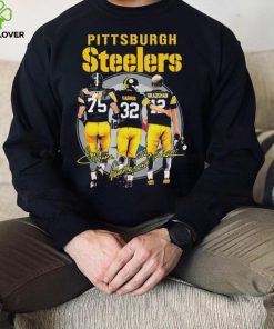 Pittsburgh Steelers Franco Harris Joe Greene And Terry Bradshaw Signatures Shirt