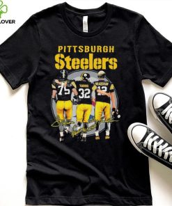 Pittsburgh Steelers Franco Harris Joe Greene And Terry Bradshaw Signatures Shirt