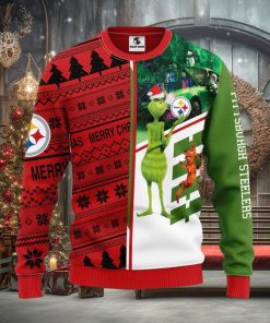 Pittsburgh Steelers Grinch & Scooby Doo Xmas Ugly Christmas Sweater Best Christmas Gift Ideas