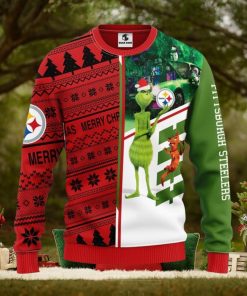 Pittsburgh Steelers Grinch & Scooby Doo Xmas Ugly Christmas Sweater Best Christmas Gift Ideas