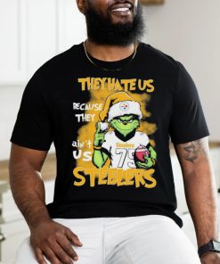 Pittsburgh Steelers Grinch They Hate Us Because Ain’t Us NFL Football Christmas Shirt