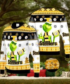 Pittsburgh Steelers Grinch Ugly Christmas Sweater Xmas 3D Printed Christmas Sweater Gift