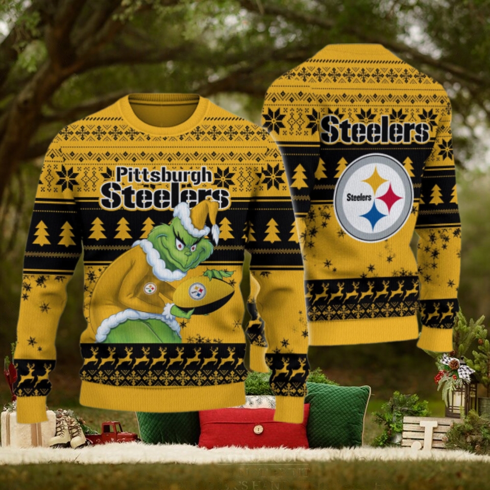 Pittsburgh Steelers Grinch Ugly Christmas Sweater Pittsburgh Steelers Grinch Ugly Christmas Sweater